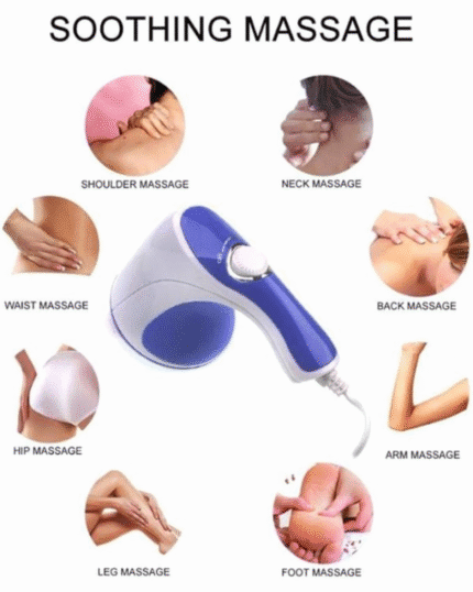 4 In 1 Relax & Spin Tone Vibration Electric Massager ( Random Color )