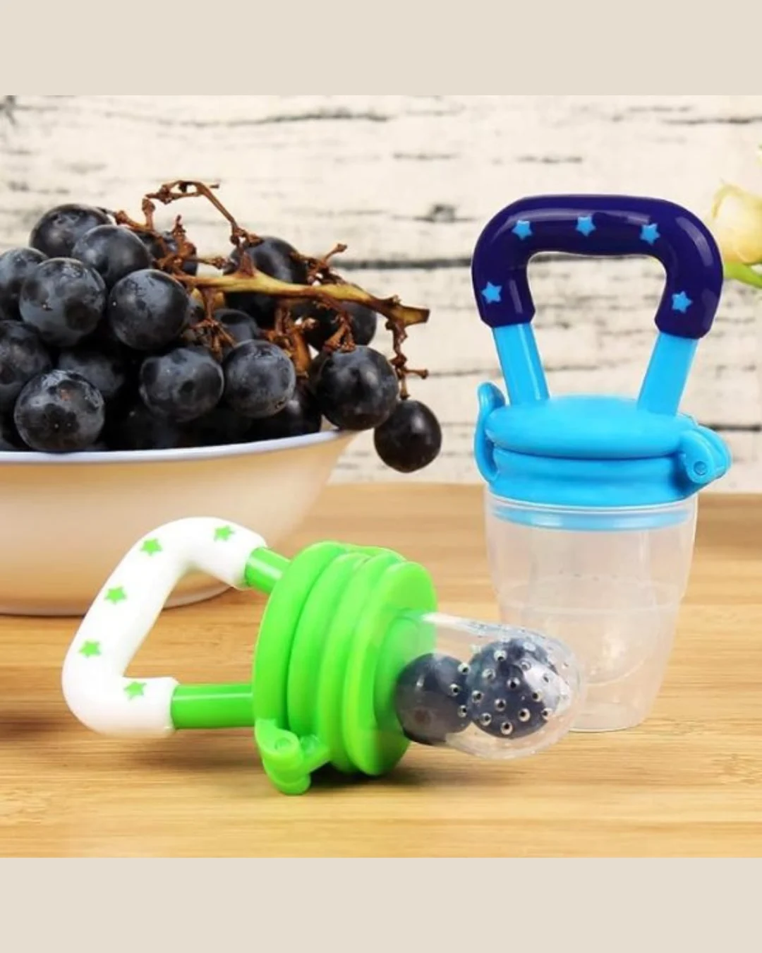 Baby Solid Baby Fruit Pacifier Fresh Fruit Feeder Infant Teething Toy (random Color)