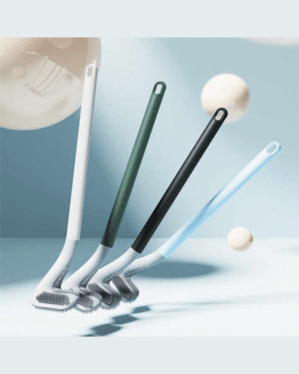 Golf Toilet Brush , Flexible Silicone Rubber Toilet Brush | Without Box (random Color)
