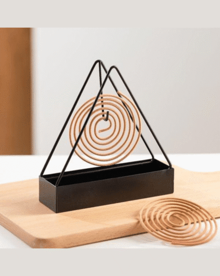 1pc Simple Triangle-shaped Iron Mosquito Coil Holder (random Color)