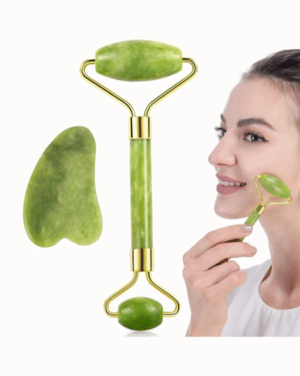 Flawless Jade Roller With Stone (marble)