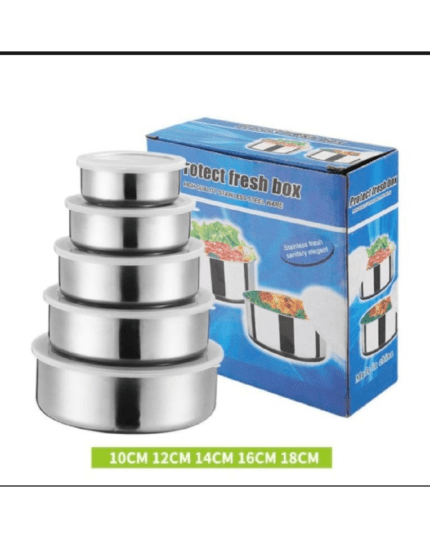 5pcs Stainless Steel Bowl Set – Multi-Purpose