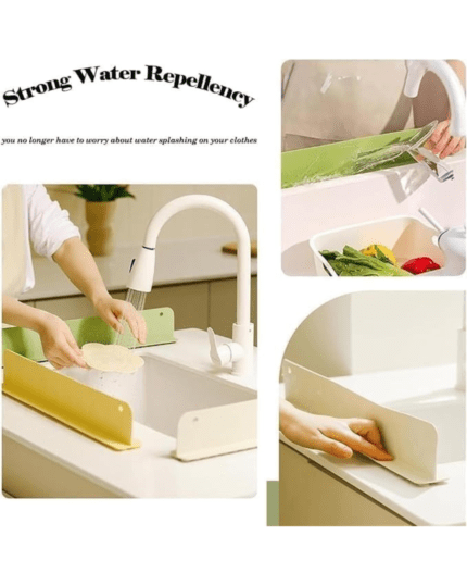 Silicone Sink Splash Guard for Kitchen & Bathroom
